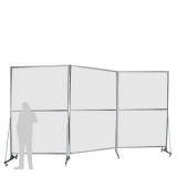 AQ60.30P scheda prodotto - Separè autostabile ALA QUINTA Separè autostabile ALA QUINTA "alveolare" - cm 600x300h (3 elementi) - Separè autostabile ALA QUINTA