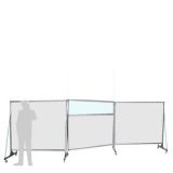 MQ60.20IP scheda prodotto - Separè autostabile MACRO QUINTA Separè autostabile MACRO QUINTA "finestrato" - cm 600x200h (3 elementi) - Separè autostabile MACRO QUINTA