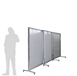 Separè autostabile MACRO SLIDE "alveolare" - cm 450x200h (3 elementi)