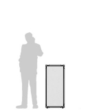 CL45.10LE scheda prodotto - Pannello espositivo CLIPPER LEGGERO - cm 45x100h Pannello espositivo CLIPPER LEGGERO - cm 45x100h - Pannello espositivo CLIPPER LEGGERO - cm 45x100h