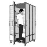 Cabina acustica A-POD-02 - cm 108x108X218h - Cabina acustica A-POD-02 - cm 108x108X218h
