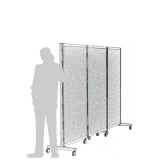 AR03F scheda prodotto - Separè autostabile ALA ROLLER Separè autostabile ALA ROLLER "feltro" - cm 316x190h (3 elementi) - Separè autostabile ALA ROLLER