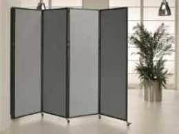 Separè a parete CLIPPER ROLLER LIGHT "feltro" - cm 329x201h (5 elementi)