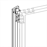 Separè a parete CLIPPER ROLLER LIGHT "laminato" - cm 329x201h (5 elementi)