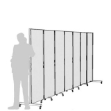 CR07L scheda prodotto - Separè autostabile CLIPPER ROLLER Separè autostabile CLIPPER ROLLER "laminato" - cm 471x193h (7 elementi) - Separè autostabile CLIPPER ROLLER