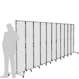 CR11L scheda prodotto - Separè autostabile CLIPPER ROLLER Separè autostabile CLIPPER ROLLER "laminato" - cm 731x193h (11 elementi) - Separè autostabile CLIPPER ROLLER