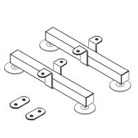 Pannello divisorio ALA "alveolare" dotato di coppia piedi AAP02 - cm 150x180h