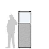 CL65.19IF scheda prodotto - Pannello divisorio CLIPPER Pannello divisorio CLIPPER "finestrato feltro"- cm 65x195h - Pannello divisorio CLIPPER