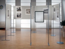 Pannello espositivo EXPO'  "griglia" con base dritta - cm 105x200h