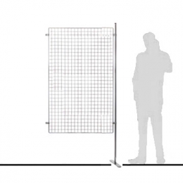 Pannello espositivo EXPO'  "griglia" con base dritta - cm 105x200h