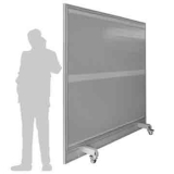 Schermo fonoassorbente e fonoimpedente autostabile JUMBO - cm 200x227h  con 4 piedi su ruote frenate - Schermo fonoassorbente e fonoimpedente autostabile JUMBO - cm 200x227h  con 4 piedi su ruote frenate