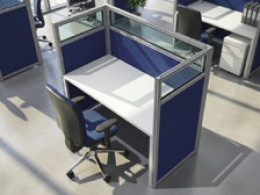 Pannello divisorio MACRO.OFX "finestrato laminato" - cm 80x140h