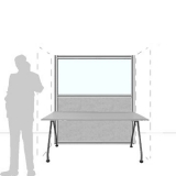 Pannello divisorio MACRO.OFX "finestrato feltro" - cm 160x180h - Pannello divisorio MACRO.OFX 