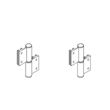 RACE scheda prodotto - Cerniera in alluminio (kit) Cerniera in alluminio (kit) - Cerniera in alluminio (kit)