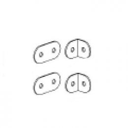 Giunto di collegamento angolare per angoli sovrapposti (kit)