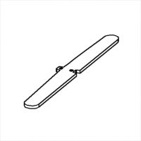 KIT MACRO cm.450x200h (n.3.pannelli cm. 150x200h) con 4 basi dritte rastremate