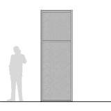 M10.30F-T1 scheda prodotto - Pannello divisorio MACRO Pannello divisorio MACRO "feltro" con traversa - cm 100x300h - Pannello divisorio MACRO