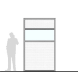 M15.25IP scheda prodotto - Pannello divisorio MACRO Pannello divisorio MACRO "finestrato alveolare" - cm 150x250h - Pannello divisorio MACRO