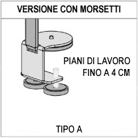 Schermo parafiato ONDESK FRONT OFFICE per front office - cm 100x75h  con morsetti tipo A