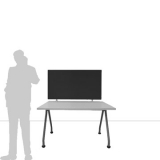 Schermo divisorio fonoassorbente TXT "desk" - con 2 morsetti tipo A - cm 120x60h - Schermo divisorio fonoassorbente TXT 