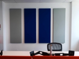 Schermo fonoassorbente a parete TXT "grip" - cm 120x60