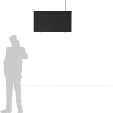 TX12.60L scheda prodotto - Pannello fonoassorbente sospeso TXT Pannello fonoassorbente sospeso TXT "leaf" - cm 120x60h - Pannello fonoassorbente sospeso TXT