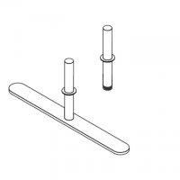 Pannello divisorio TXT di prosecuzione con 1 base dritta - cm 120x140h
