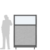 X12.18IF scheda prodotto - Pannello divisorio XILOX Pannello divisorio XILOX "finestrato feltro" - cm120x180h - Pannello divisorio XILOX