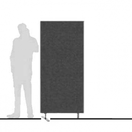 Pannello divisorio ZIPSOUND 02 di prosecuzione - cm80x180h