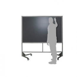 Lavagna su ruote MACRO LAVAGNA effetto "ardesia" cm.206x208h