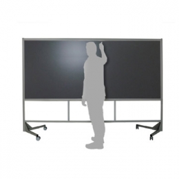 Lavagna su ruote MACRO LAVAGNA effetto "ardesia" cm.306x208h