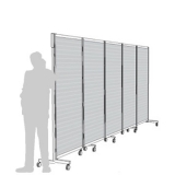 MR05G scheda prodotto - Separè su ruote MACRO ROLLER GRIGLIA - cm 546x216h (5 elementi) Separè su ruote MACRO ROLLER GRIGLIA - cm 546x216h (5 elementi) - Separè su ruote MACRO ROLLER GRIGLIA - cm 546x216h (5 elementi)