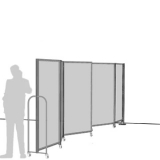 MZZL06 scheda prodotto - Separè a parete MACRO ZIG ZAG LIGHT Separè a parete MACRO ZIG ZAG LIGHT "alveolare" - cm 560x200h (6 elementi) - Separè a parete MACRO ZIG ZAG LIGHT