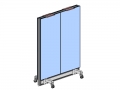 Mobile divisorio su ruote MOBIL-JU