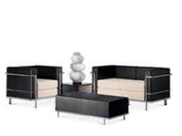 Divano attesa a due posti con imbottitura in resina poliuretanica espansa indeformabile