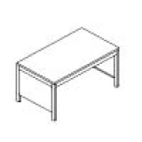 FS18 scheda prodotto - Scrivania pannellata con struttura metallica cm 180. Scrivania pannellata con struttura metallica cm 180. - Scrivania pannellata con struttura metallica cm 180.